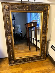 LR/ Beautiful Vintage Wall Mirror W An Ornate Wood Frame By Arabesque Burwood Products Company