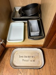 K/ Lower Cabinet - Baking Pan Bundle: Wilson, Pyrex Etc