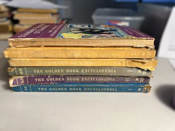 LR/ 6pcs - The Golden Book Encyclopedia, Standard Treasury Of Learning Etc