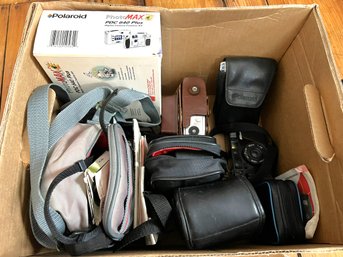 1BR/ Box - Huge Camera Bundle: Kodak, Olympus, Ansco, Nikon, Pentax, Cannon, Polaroid