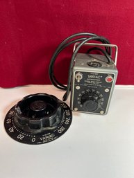 NBT/ 2 Pcs: Variac Adjustable Transformer & Dial - General Radio Co, Concord MA