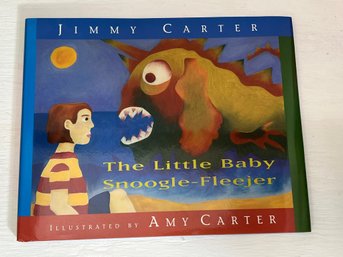 CRQ1/l: 'The Little Baby Snuggle Flee Jar' Book Signed By Jimmy & Amy Carter 1995 1st Edition