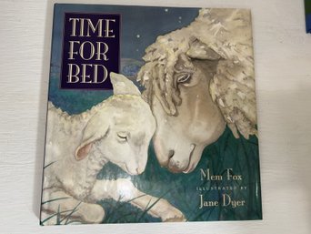 CRQ3/L: 'Time For Bed' Signed By Author Mem Fox 1st Edition