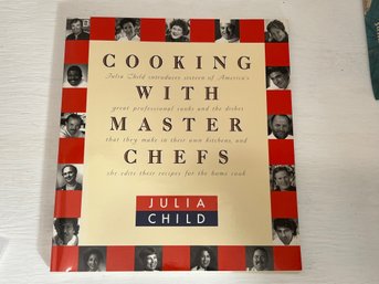 CRP10/L: 'Cooking With Master Chefs' Signed By Julia Child 1st Edition WGBH-TV Sponsor Gift