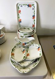 9 Pc's Villeroy & Boch ' Amapola' China Serving Pieces