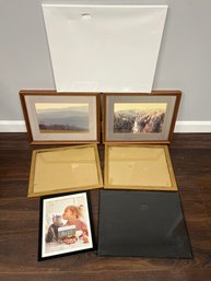 T/ 7pcs - 6 Assorted Frames With Glass And 1 Canvas