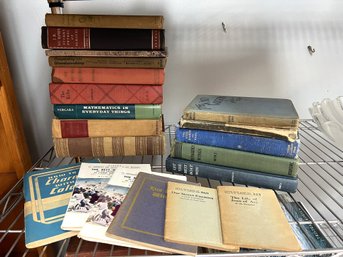 CR/A 20pcs - Antique And Vintage Book Lot: Little Blue Books Circa 1922 - 1925 Etc