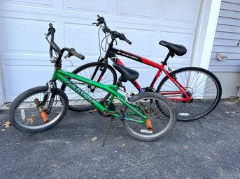G/ 2pcs: Hyper Spin Fit 700C Hybrid Bicycle 21 Speed Red-black & Chaos Next FS 20' Bicycle