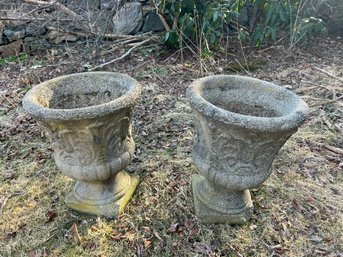 FY/ 2pcs - Concrete Bell Urns Planters