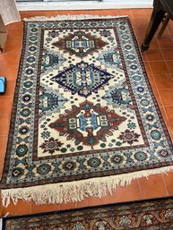 SR/ Patterned Area Rug With Fringe