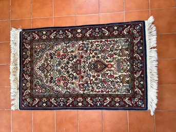 SR/ Colorful Animal Motif Genuine Hand Knotted Oriental 100 Wool Rug