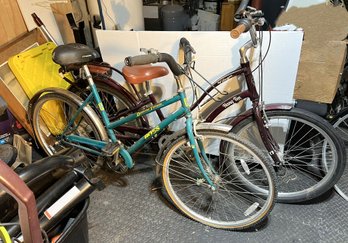 C/ 2pcs: Vintage Touring Bikes: Ross 'Diamond Trimatic', Hang Ten 'villager'