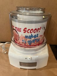 K/ Cuisinart 'Get The Scoop' Ice Cream Maker  Makes 1.5 Qts