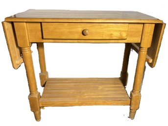 C/ Wooden Kitchen Stand-work Station With Extensions And 1 Drawer