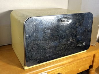 C/ Chrome And Metal Vintage Bread Box By 'beauty Box' - Shelf Inside