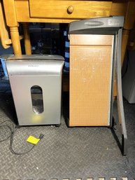 C/ 2pcs: X-large X-acto Paper Cutter And Embassy Paper Shredder