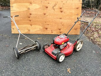 G/ 2 Pcs - Craftsman Gas Powered Lawn Mower And Great States Push Lawn Mower