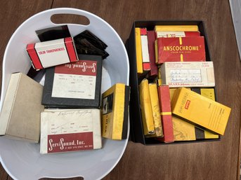 CR/A 2bins 500 Plus Pieces - Vintage Assorted Slides And Film: People, Places , Objects - 1950's And 60's
