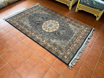 SR/ Lovely Oriental Blue Ivory Copper Area Rug