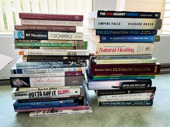 2H/ 33pcs - Lot Of Books On Local Locations, Medical Healing And A Few Fiction/Non-ficton