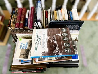 2H/ 60plus Pieces - Variety Of Books - Golf, Hunting Dogs, Fiction, Astronomy, Estate Planning Etc