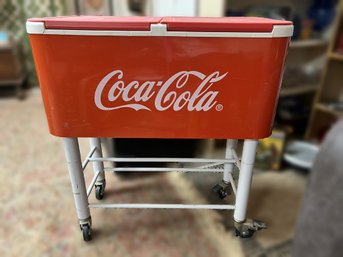 CR/E - Vintage Wheeled Coca Cola Cooler