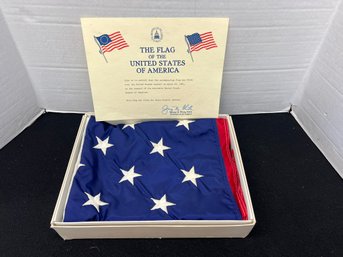 CR/A - US Flag Flown Over US Capitol On April 28, 1981 With Certificate