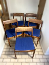 K/ 5pcs - MCM Teak Dining Chairs 'Norgaard' Denmark