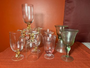 DR/ 13pcs - Assorted Colored Glass Drink-ware