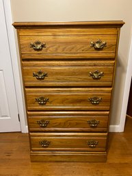 3B/ 5 Drawer Bureau/Dresser With Brass Handles - Carolina Furniture Works, USA