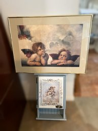 DR/ 2pcs - Cherubs Decorated Wall Art Lot