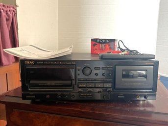 S/ 3pcs - TEAC AD-500 CD Player/Reverse Cassette Deck With Remote