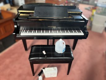 S/ 6pcs - Gorgeous Hyundai Black Baby Grand Piano On Wheels