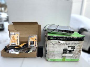 G/ Box 3pcs: Electronics Lot - Bose Speaker, NCR Cash Register, Audiovox DVD
