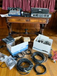 S/ 2boxes - Awesome Audio Equipment Plus Lot - Amp, Equalizer, Receiver, Mixing Board Etc