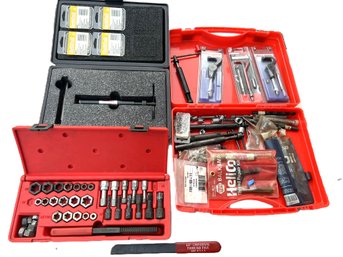G/ 3pcs: Snap-on Fractional & Metric Rethreading Kit, Helicoil 12mm Spark Plug Thread Repair Kit,