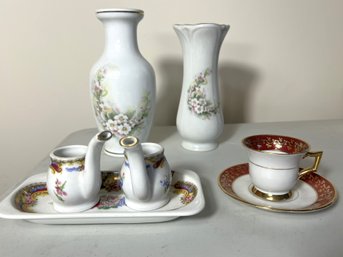 DR/ Box 7pcs - Assorted Limoges Vases - Demitasse Lot