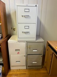 MU/ 3 Metal 2 Drawer Letter Size File Cabinets