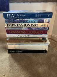 LR/ 12 Pcs - Large Coffee Table Sized Art & Italy Related Books