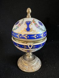 K/ Box - Gorgeous Porcelain Puppi Gentile Decor De Versailles Wind Up Clock