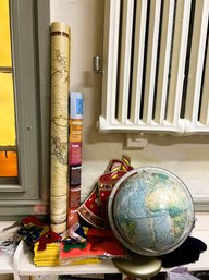 N/ Holidays Around The World Bundle: Rand McNally Globe, Maps, Etc