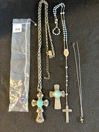 K/ Box 5pcs - Cross Necklaces, Jorgen Jensen Pendant - No Chain