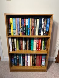 3B/ Small 3 Shelf Bookcase With Mostly Hardcover Books - Assorted Popular Fiction