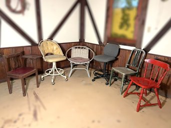 CB/ 6pcs - Vintage Mixed Chair Lot