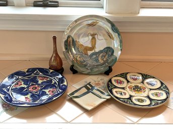SR/ 6pcs - Decorative Plates, Small Tray, Small Vase Etc