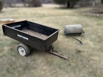 G/ 3pcs - Utility Dump Trailer And Lawn Roller