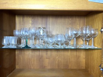 SR/ 40pcs - Assorted Bar Glasses: Wine, Brandy, Snifters, Cordials Etc