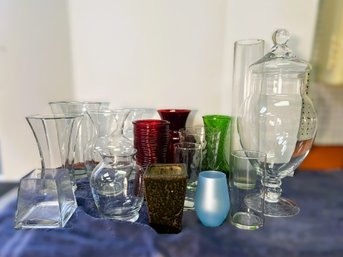 K/ 16pcs - Beautiful Assortment Of Vases - Glass And Some Ceramic