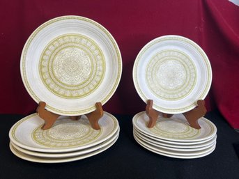 ER/ 11pcs - Vintage Franciscan Earthenware 'hacienda' Place Settings