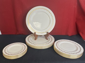 LS/ 15pcs - Vintage Lenox 'Golden Wreath' 3 Piece Place Setting For 5 - #2